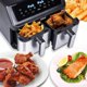 ΦΡΙΤΕΖΑ ΑΕΡΟΣ ΧΩΡΙΣ ΛΑΔΙ AIR FRYER Eldom ΔΙΠΛΗ 9L ΔΙΠΛΟΥ ΘΑΛΑΜΟΥ+ΣΤΕΓΝΩΤΗΡΑΣ