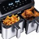 ΦΡΙΤΕΖΑ ΑΕΡΟΣ ΧΩΡΙΣ ΛΑΔΙ AIR FRYER Eldom ΔΙΠΛΗ 9L ΔΙΠΛΟΥ ΘΑΛΑΜΟΥ+ΣΤΕΓΝΩΤΗΡΑΣ