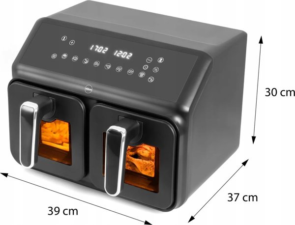 ΔΙΠΛΟΣ ΑΕΡΟΦΡΙΤΕΖΑ ΧΩΡΙΣ ΛΙΠΟΣ AIRFRYER Eldom FR210 ΜΕΓΑΛΟ ΔΙΠΛΟ 9L