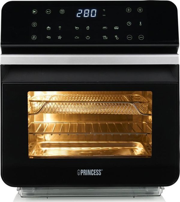 Φριτέζα αέρος χωρίς λάδι Princess Princess Steam Airfryer Oven | 182085 | 10 L | 1550 W | Μαύρο