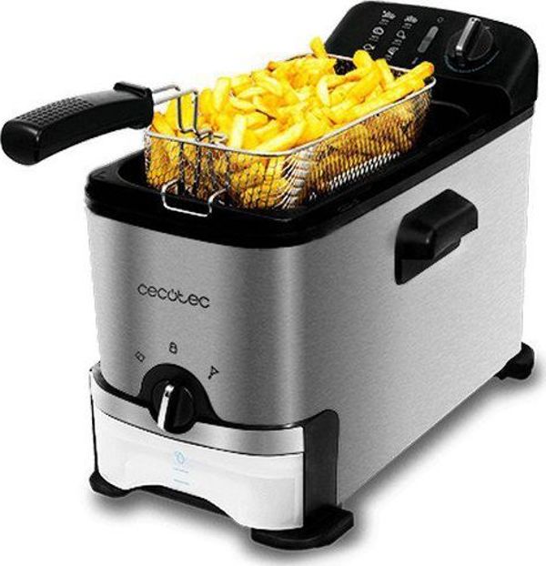 Cecotec Φριτέζα CleanFry 3000 ProFilter 3Lt 2400W με Φίλτρο λαδιού Inox
