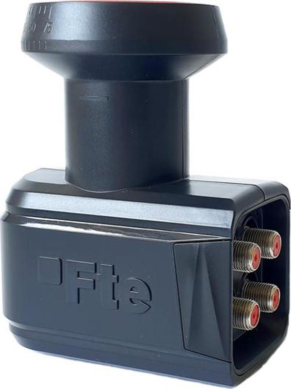 FTE eXcellento Black LNB Δορυφορικός Μετατροπέας 4 Εξόδων, 0.1 dB, 40mm