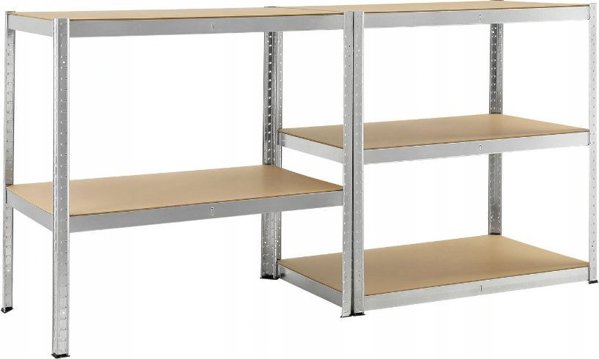 Funfit Μεταλλική ραφιέρα αποθήκης 180x90x40 cm