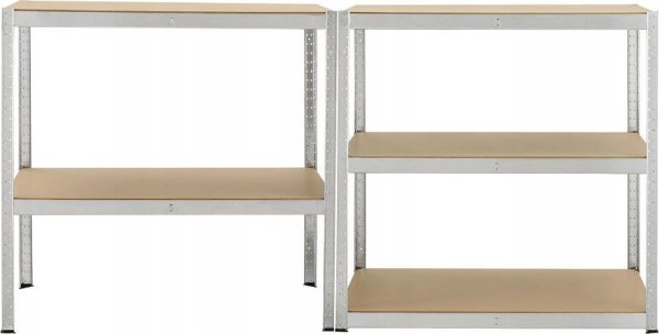 Funfit Μεταλλική ραφιέρα αποθήκης 180x90x40 cm