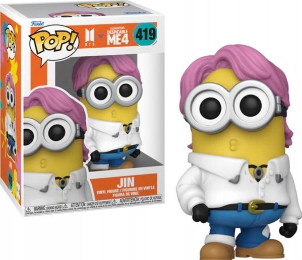FUNKO POP! Vinyl Figure: BTS x Despicable Me 4 - Jin