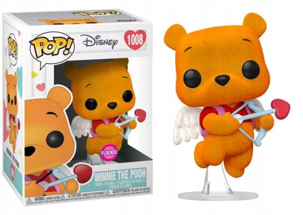 FUNKO POP! Βινύλιο Φιγούρα: Disney: Γουίνι το Αρκουδάκι - Γουίνι (Ημέρα του Αγίου Βαλεντίνου) (Flocked)