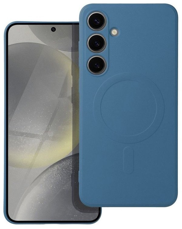 Θήκη SILICONE MAG COVER συμβατή με MagSafe για SAMSUNG A56 μπλε