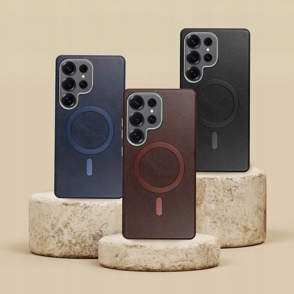 Θήκη GENTLEMAN MAG COVER συμβατή με MagSafe για SAMSUNG A26 μαύρο