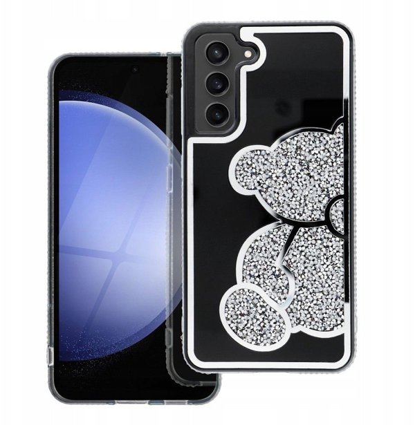 Θήκη TEDDY BEAR για SAMSUNG S25 ασημί