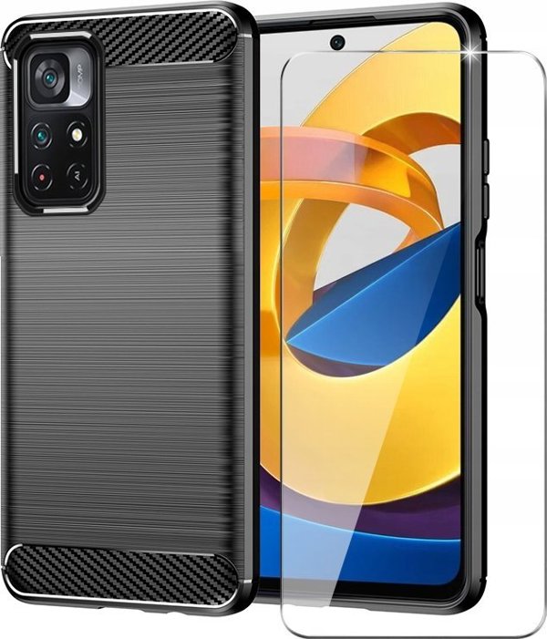 Θήκη Forcell CARBON για XIAOMI POCO M4 PRO 5G μαύρη