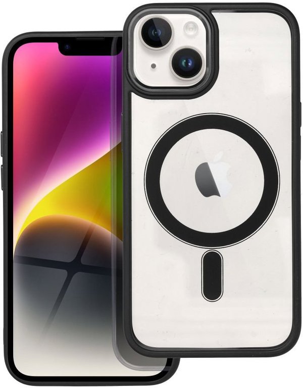 Θήκη COLOR EDGE MAG COVER συμβατή με MagSafe για IPHONE 14 μαύρο