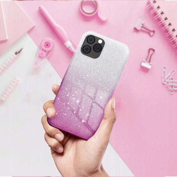 Θήκη SHINING για SAMSUNG A06 5G διαφανές ροζ