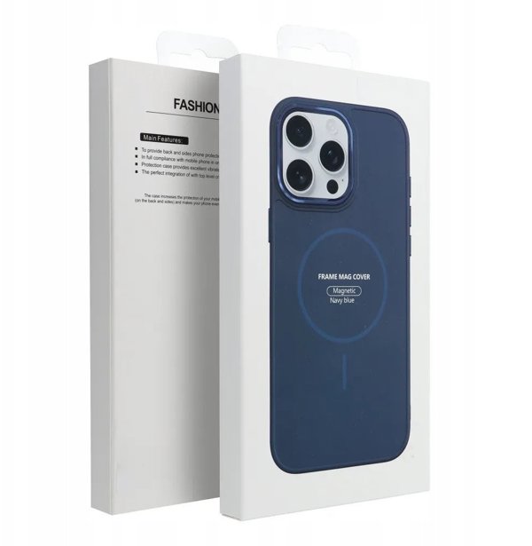 Θήκη FRAME MAG COVER συμβατή με MagSafe για SAMSUNG A36 μπλε