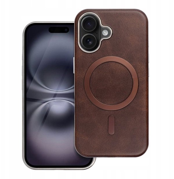 Θήκη GENTLEMAN MAG COVER συμβατή με MagSafe για IPHONE 17 καφέ
