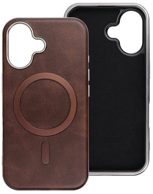 Θήκη GENTLEMAN MAG COVER συμβατή με MagSafe για IPHONE 17 καφέ