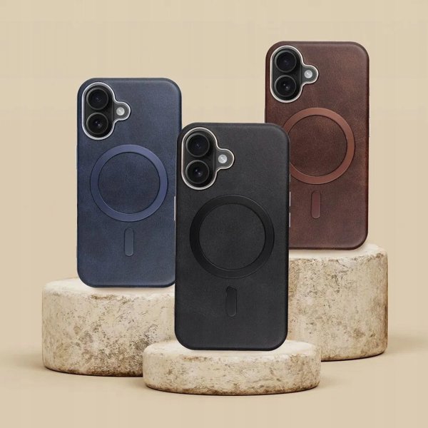Θήκη GENTLEMAN MAG COVER συμβατή με MagSafe για IPHONE 17 καφέ