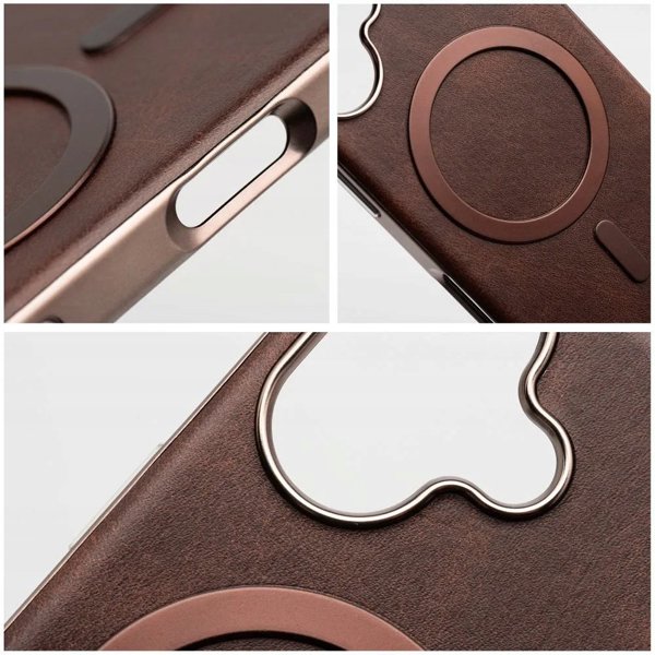 Θήκη GENTLEMAN MAG COVER συμβατή με MagSafe για IPHONE 17 καφέ