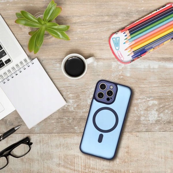 Θήκη VARIETE MAG COVER συμβατή με MagSafe για IPHONE 16 PRO μπλε