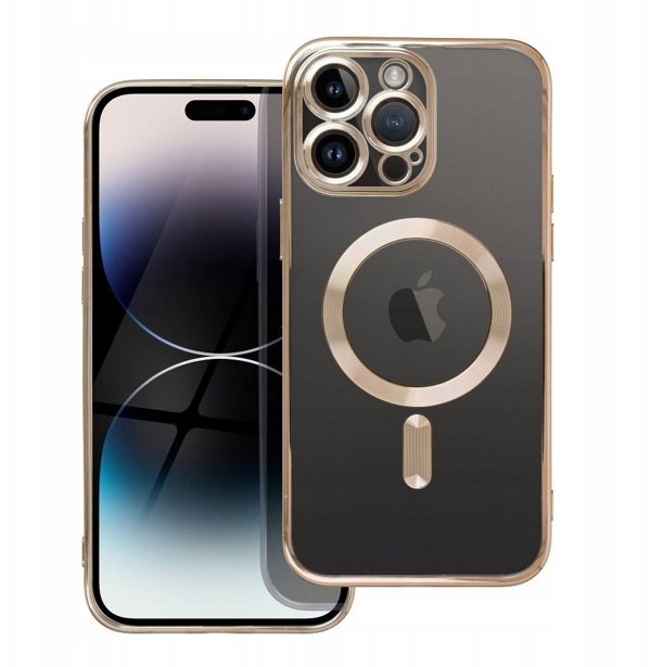Θήκη ELECTRO MAG COVER συμβατή με MagSafe για IPHONE 16 Pro χρυσό