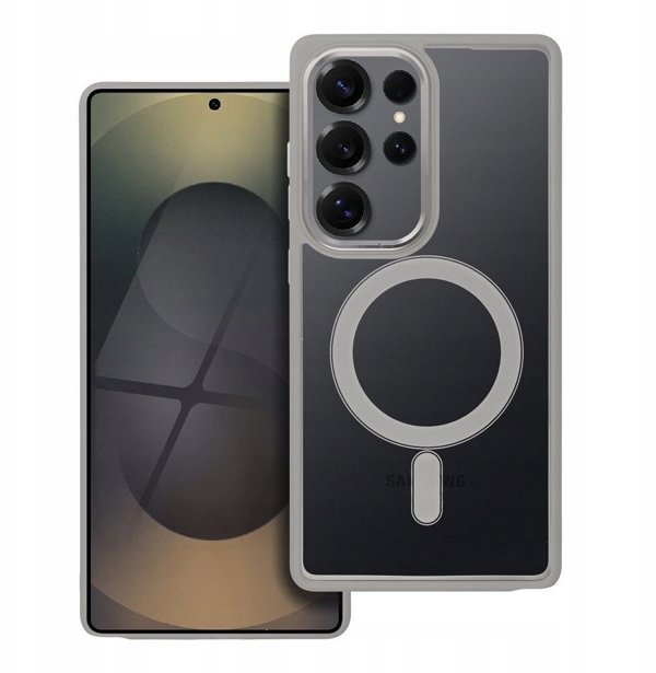 Θήκη COLOR EDGE MAG COVER συμβατή με MagSafe για SAMSUNG S25 ULTRA τιτάνιο γκρι