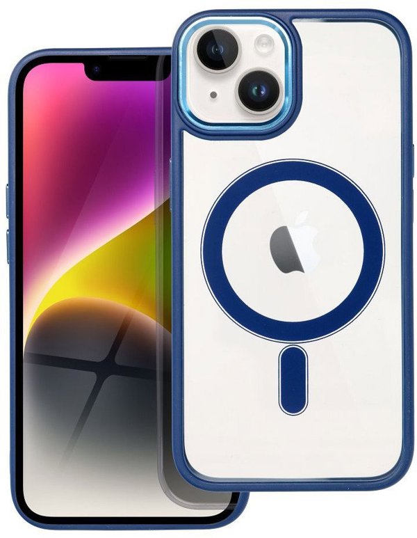 Θήκη COLOR EDGE MAG COVER συμβατή με MagSafe για IPHONE 14 μπλε