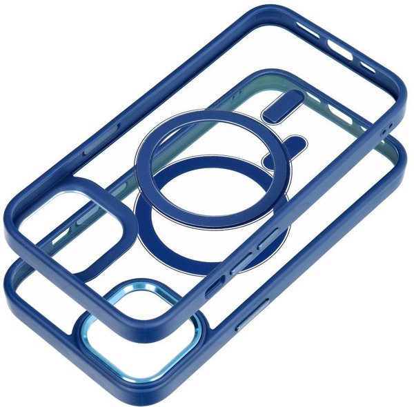 Θήκη COLOR EDGE MAG COVER συμβατή με MagSafe για IPHONE 14 μπλε