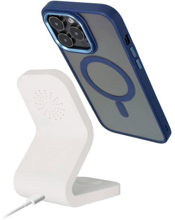 Θήκη COLOR EDGE MAG COVER συμβατή με MagSafe για IPHONE 14 μπλε