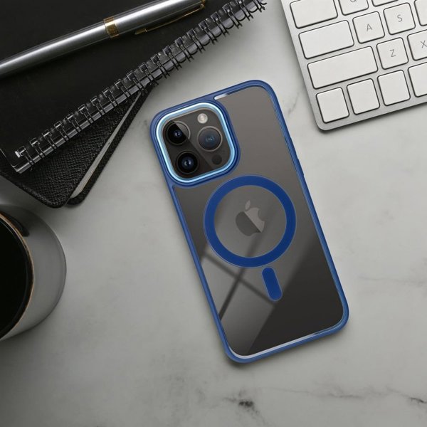 Θήκη COLOR EDGE MAG COVER συμβατή με MagSafe για IPHONE 14 μπλε
