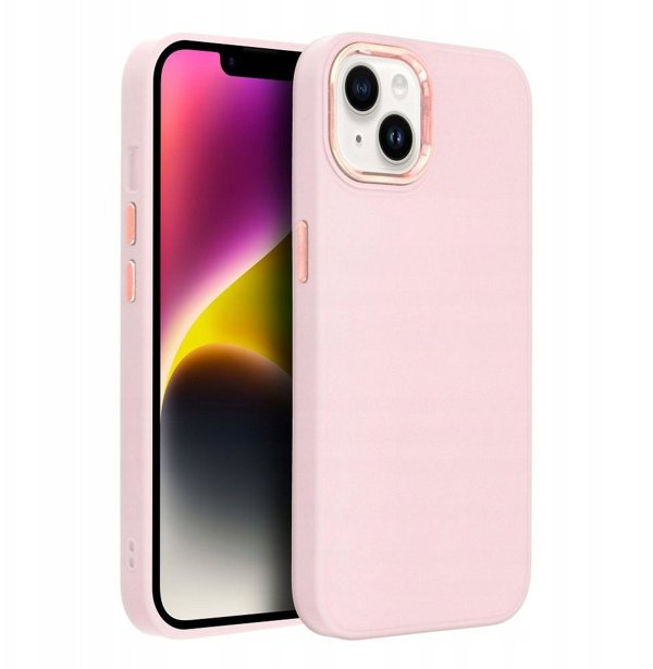 Θήκη FRAME για XIAOMI Redmi Note 9 ροζ πούδρα