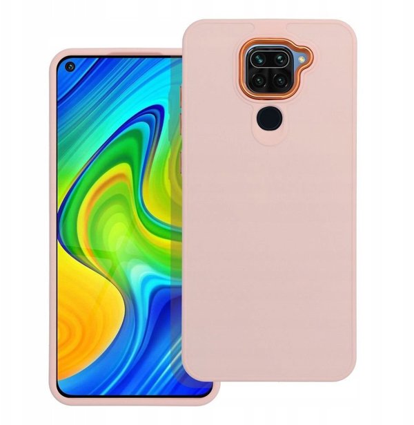 Θήκη FRAME για XIAOMI Redmi Note 9 ροζ πούδρα