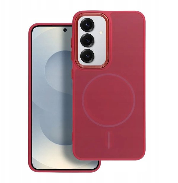Θήκη FRAME MAG COVER συμβατή με MagSafe για SAMSUNG S25 magenta
