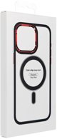 Θήκη COLOR EDGE MAG COVER Συμβατή με MagSafe για IPHONE 14 Pro Μαύρο-Κόκκινο