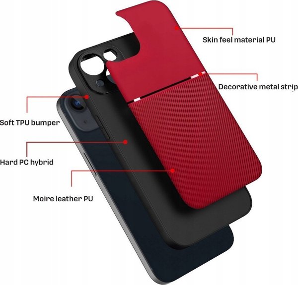 Θήκη Forcell NOBLE για SAMSUNG A13 4G κόκκινο