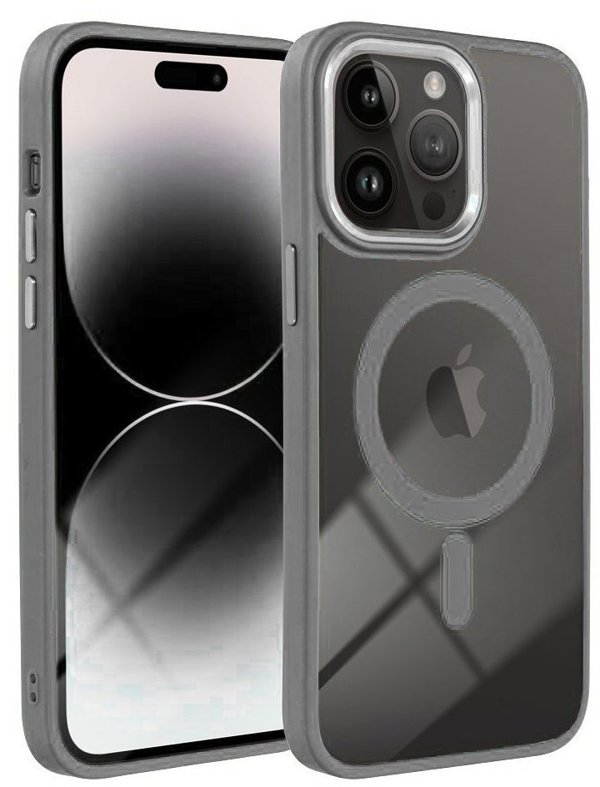 Θήκη COLOR EDGE MAG COVER συμβατή με MagSafe για IPHONE 17 Pro Max τιτάνιο γκρι