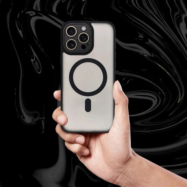 Θήκη VARIETE MAG COVER συμβατή με MagSafe για IPHONE 15 PRO MAX μαύρο