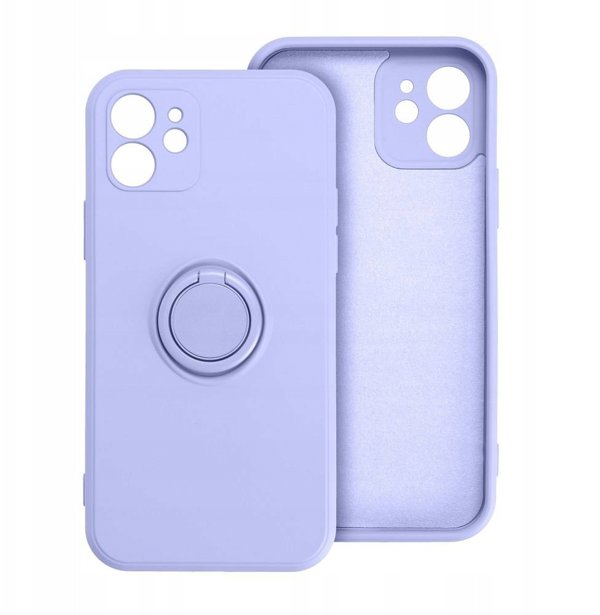 Θήκη SILICONE RING για IPHONE 17 μωβ