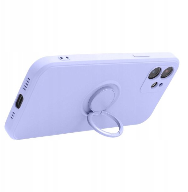 Θήκη SILICONE RING για IPHONE 17 μωβ