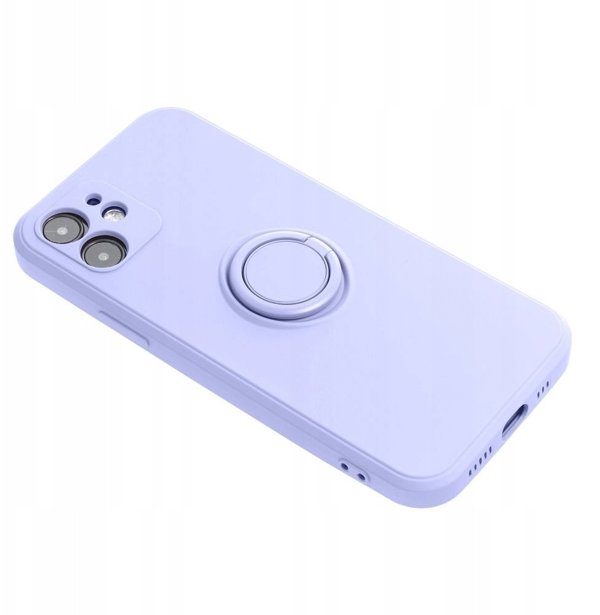 Θήκη SILICONE RING για IPHONE 17 μωβ