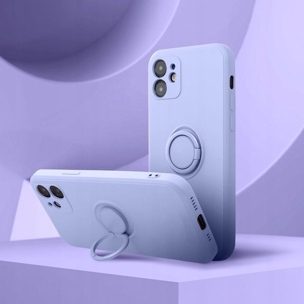 Θήκη SILICONE RING για IPHONE 17 μωβ