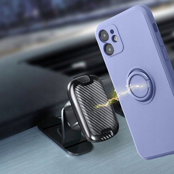 Θήκη SILICONE RING για IPHONE 17 μωβ