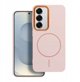 Θήκη FRAME MAG COVER συμβατή με MagSafe για SAMSUNG S25 ροζ πούδρας