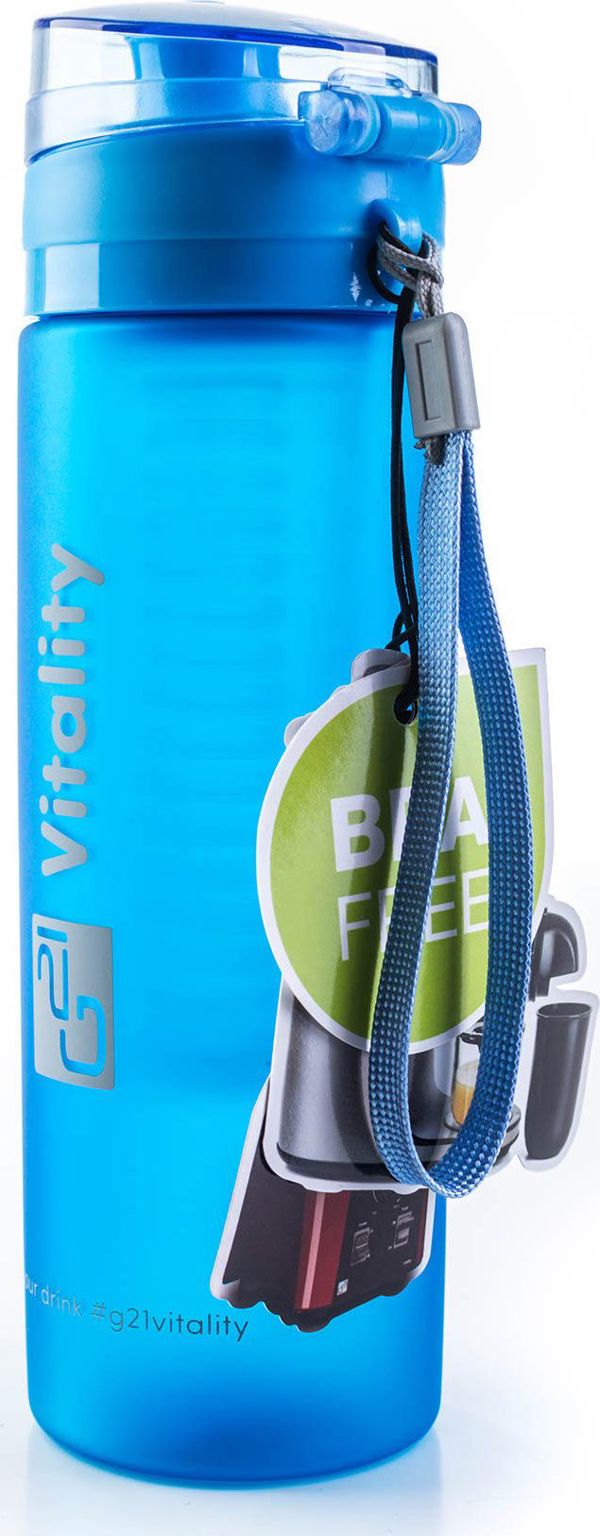 G21 Μπουκάλι με φίλτρο μπλε 600 ml