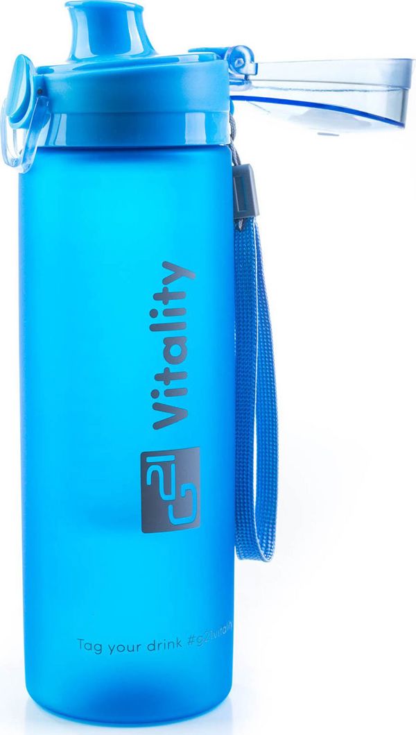 G21 Μπουκάλι με φίλτρο μπλε 600 ml