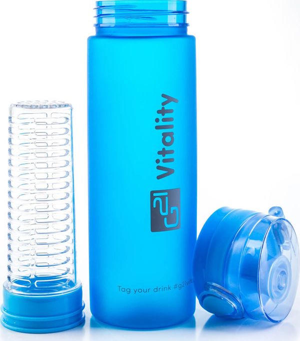 G21 Μπουκάλι με φίλτρο μπλε 600 ml