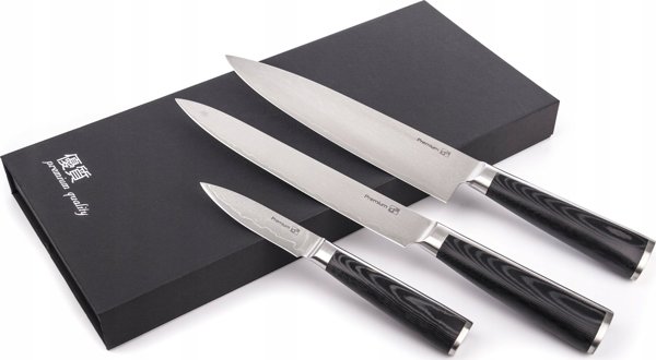 Σετ μαχαιριών G21 Damascus Premium 6002298 3 τεμ. + ακονιστήρι