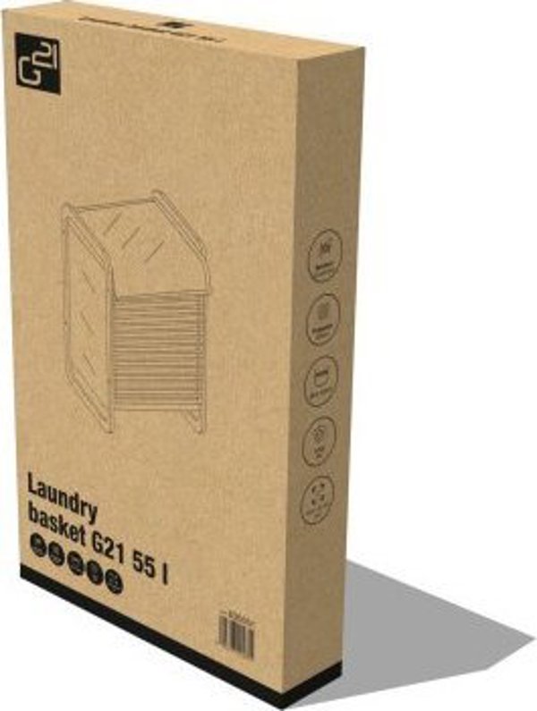 Κουτί πλυντηρίου G21 G21 635551 55 l, bamboo