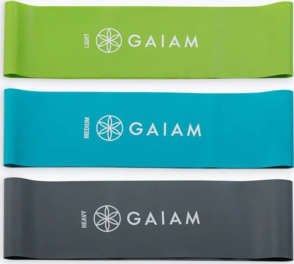 Gaiam Σετ Ελαστικές Ταινίες Αντίστασης για Προπόνηση, Fitness Resistance Bands
