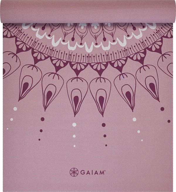 Gaiam Here & Now Yoga Mat, Στρώμα Γιόγκα Αντιολισθητικό, Dusty Rose, 4mm