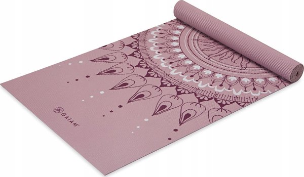 Gaiam Here & Now Yoga Mat, Στρώμα Γιόγκα Αντιολισθητικό, Dusty Rose, 4mm