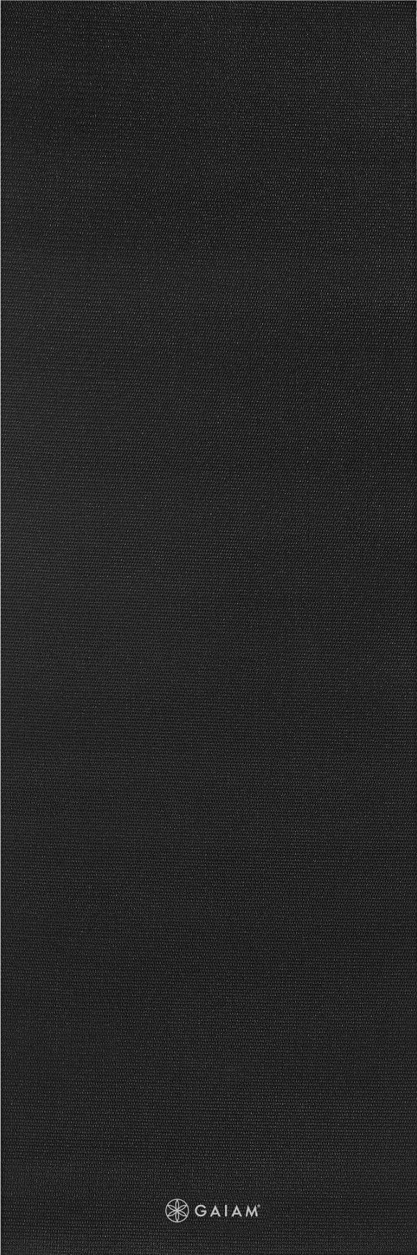 Gaiam Yoga Mat, Χαλάκι Γυμναστικής 6mm, Μαύρο
